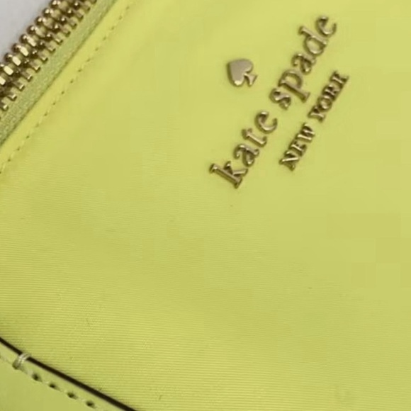 Kate Spade Large Kitt Nylon Tote Bag in Melon Rind (Lime Green) (NWOT) - Picture 3 of 5